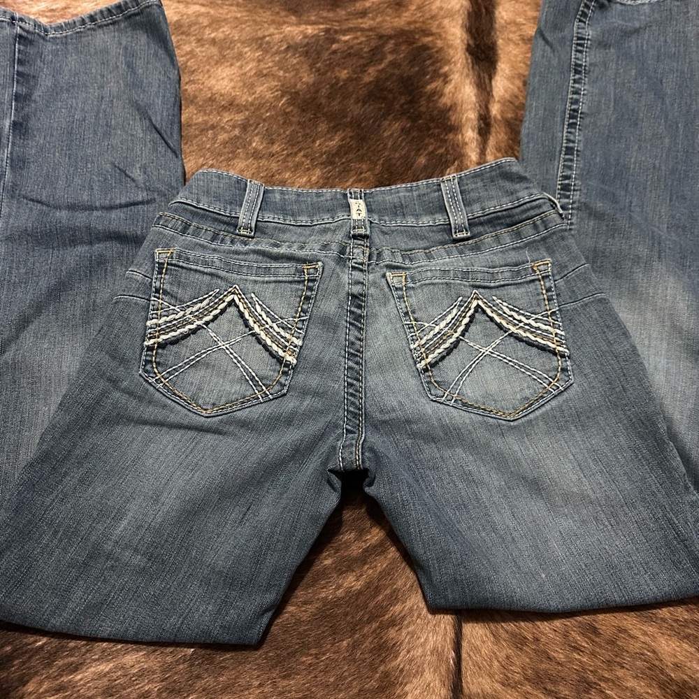Ariat Women's Blue Boot Cut Jeans - Picture 2 of 6